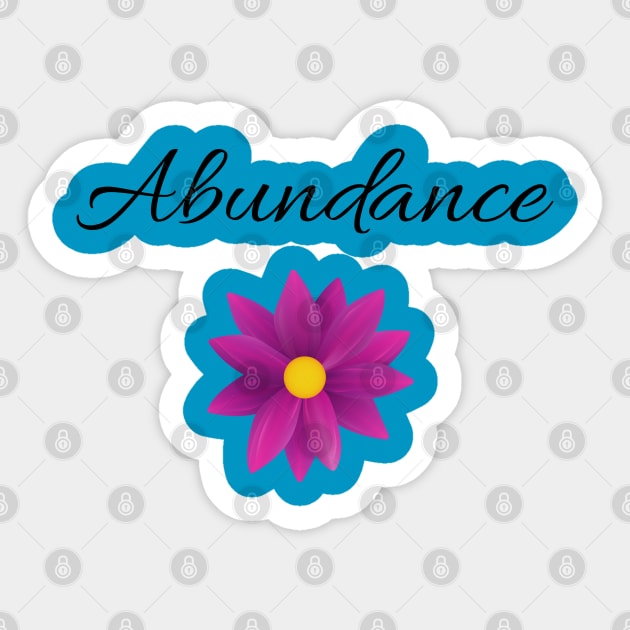 Abundance Sticker by Said with wit